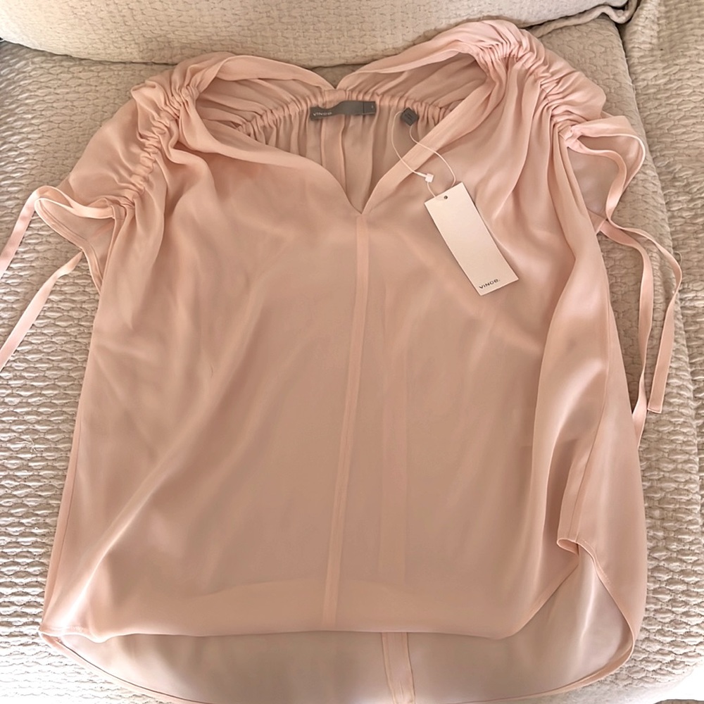 Light pink Silk Vince Top